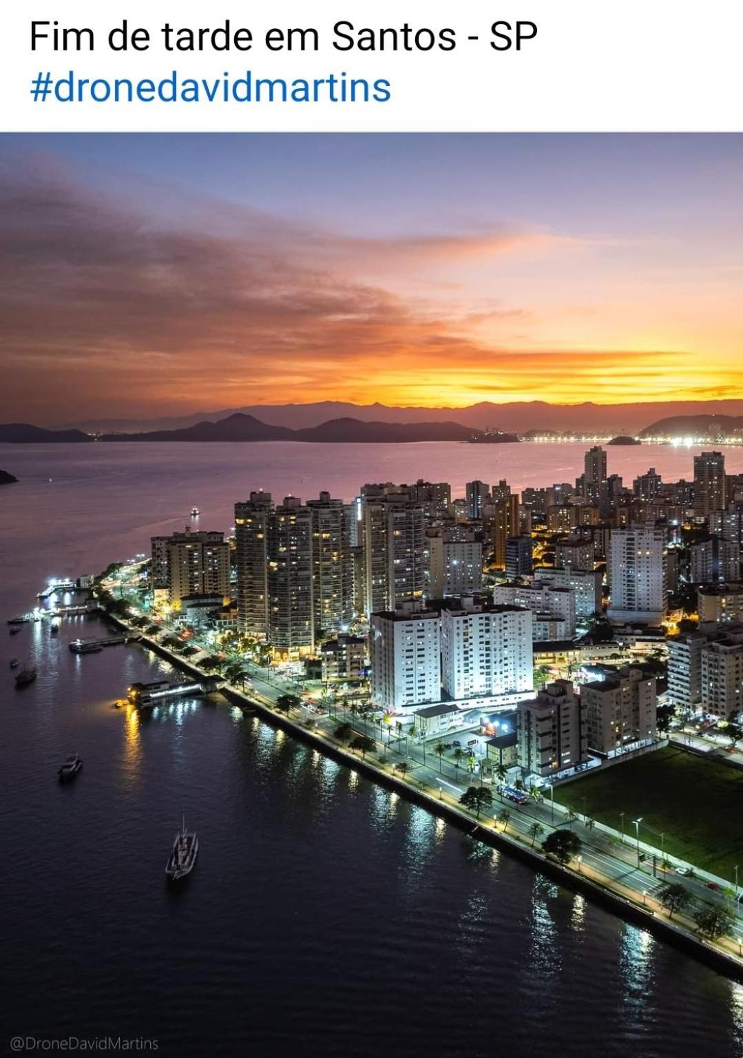 Vista Mar Na Praia Do Gonzaga 桑托斯 外观 照片