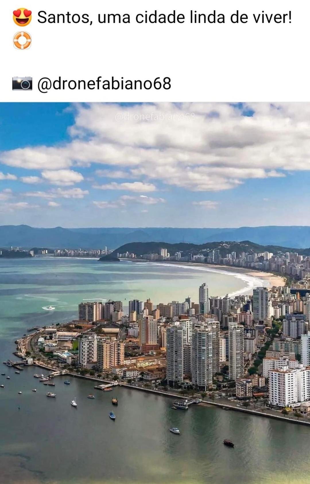 Vista Mar Na Praia Do Gonzaga 桑托斯 外观 照片