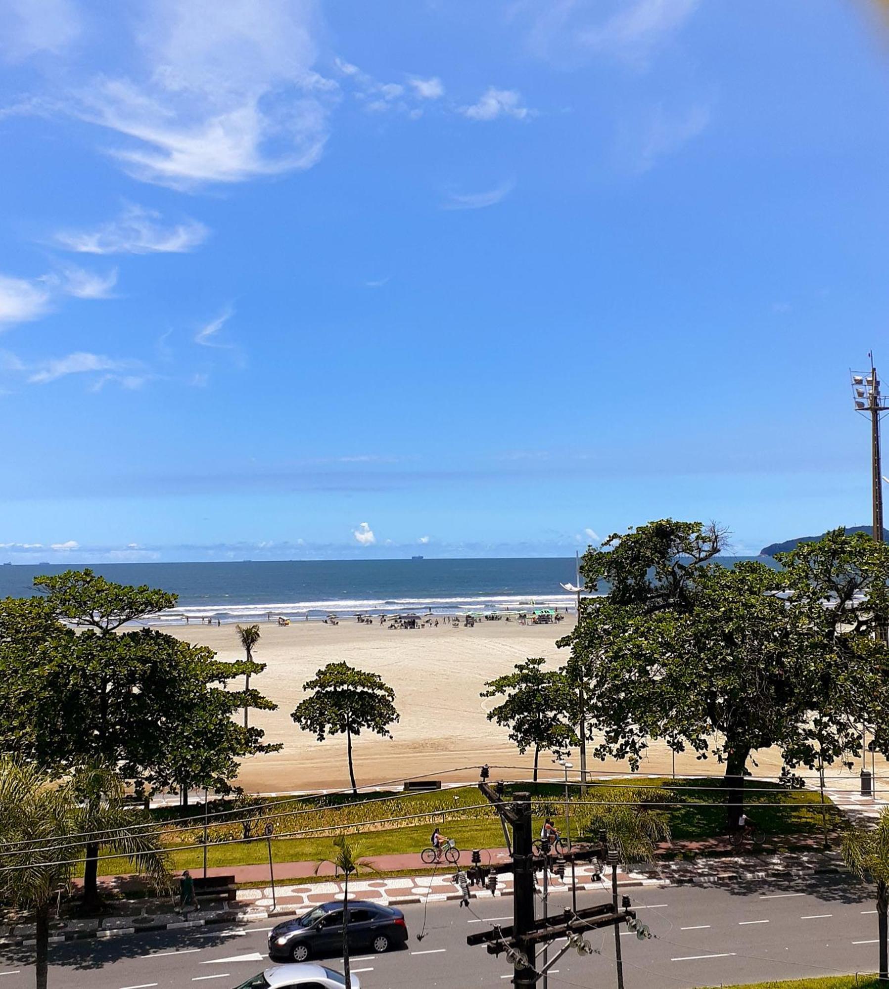 Vista Mar Na Praia Do Gonzaga 桑托斯 外观 照片